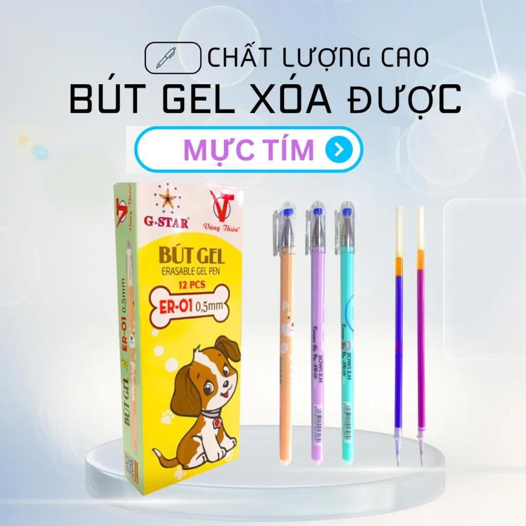 Bút gel xóa được Gstar ER01 viết mượt mà sạch nét