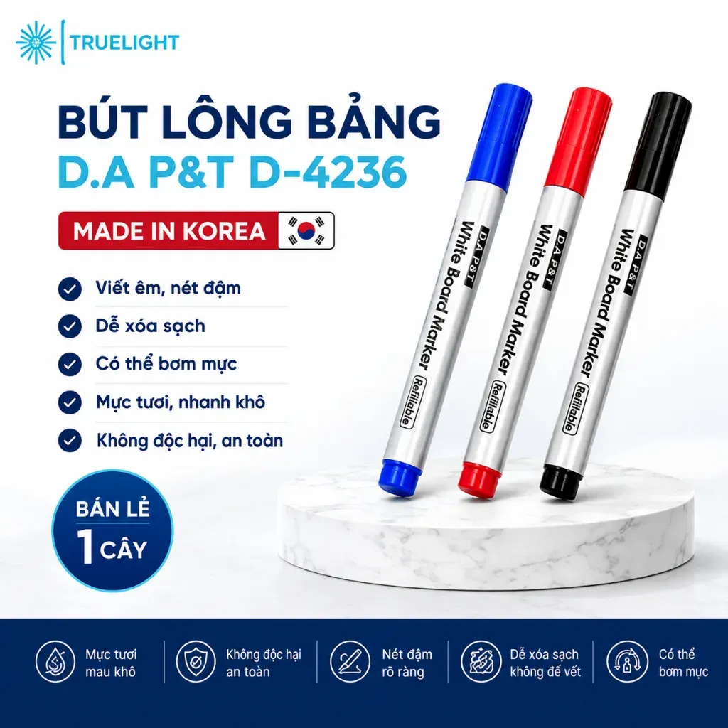 Bút lông bảng D.A P&T D-4236 Hàn Quốc chất lượng cao