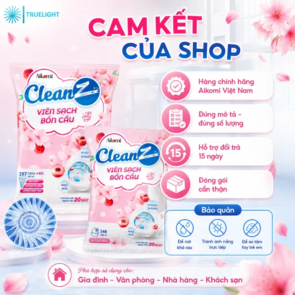 Viên vệ sinh bồn cầu 50g tiện dụng cho gia đình hàng ngày