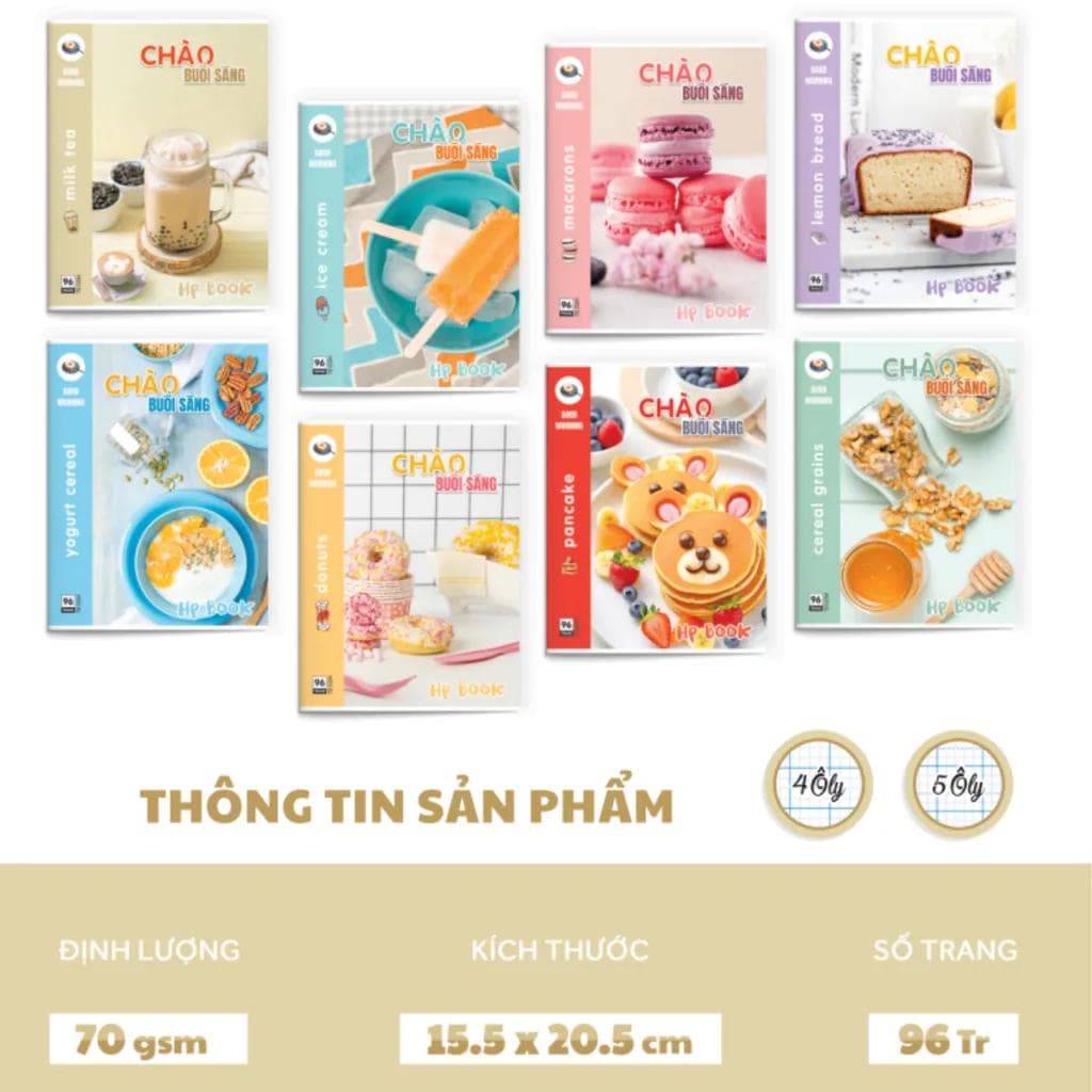 Vở ô ly bìa cứng Hiệp Phong bền đẹp dùng lâu dài