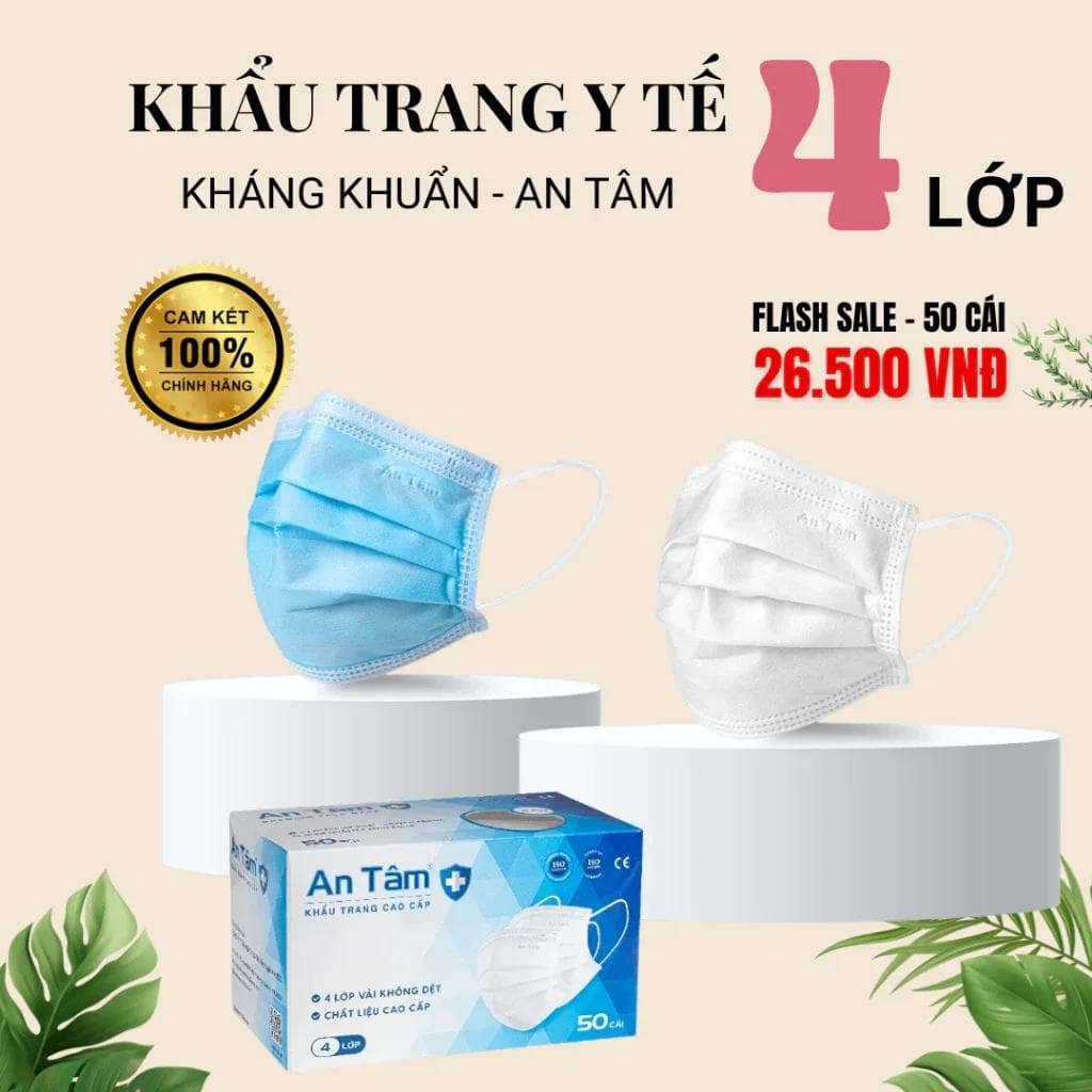 Khẩu trang 2D An Tâm ôm sát mặt thoải mái cả ngày