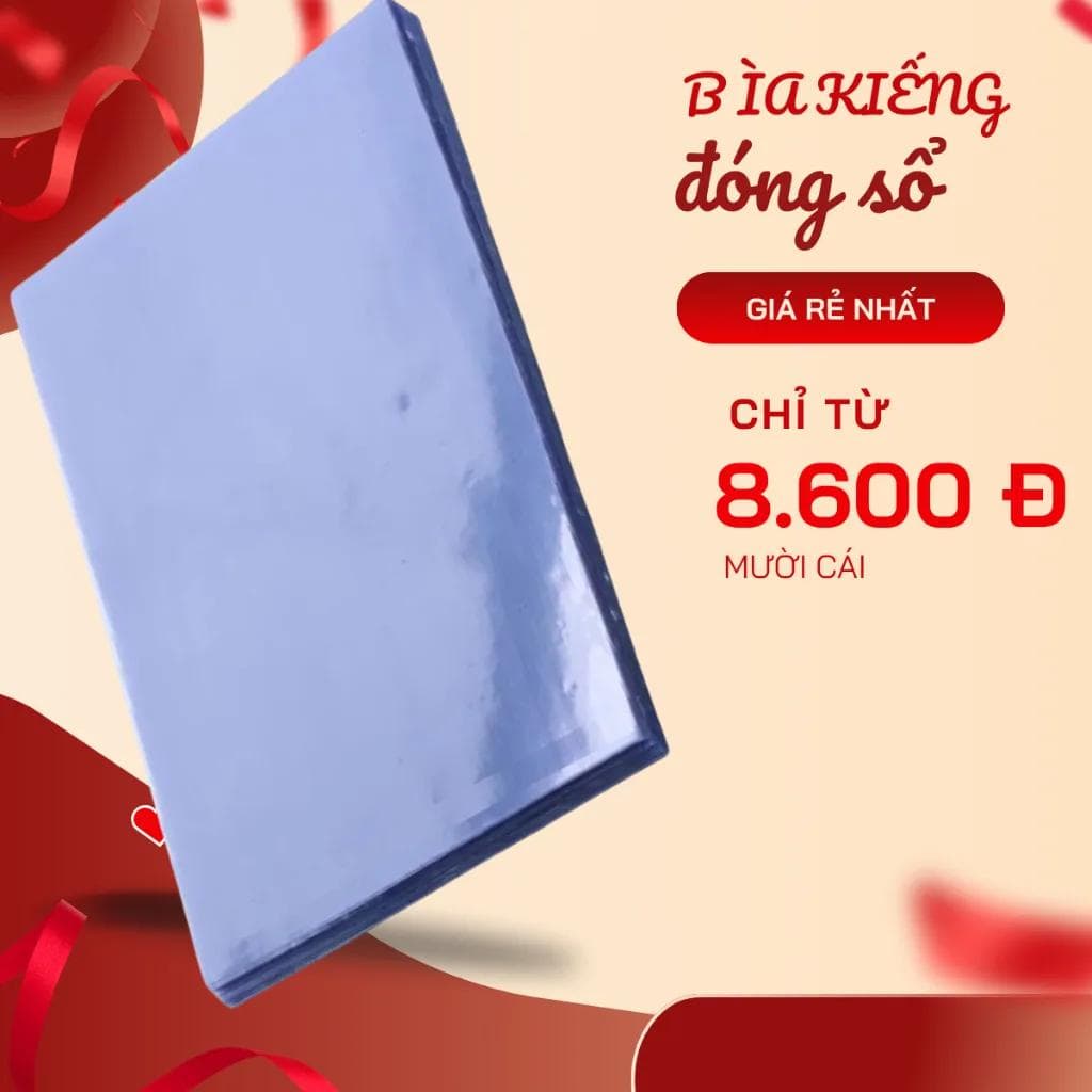 Bìa kiếng trong suốt bảo vệ sổ tài liệu chuyên nghiệp