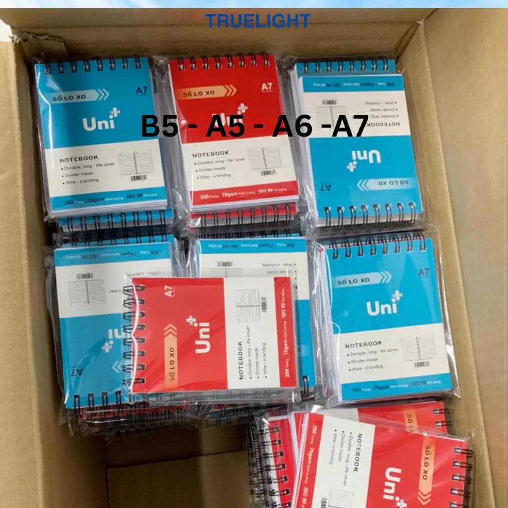 Sổ lò xo học sinh Uni dày dặn bền đẹp cho năm học