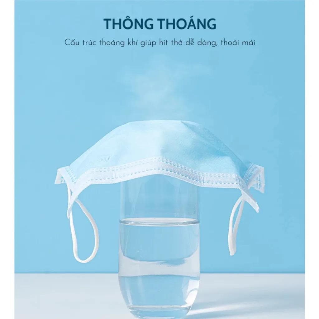 Khẩu trang vải kháng khuẩn 5D bền đẹp dùng được nhiều lần