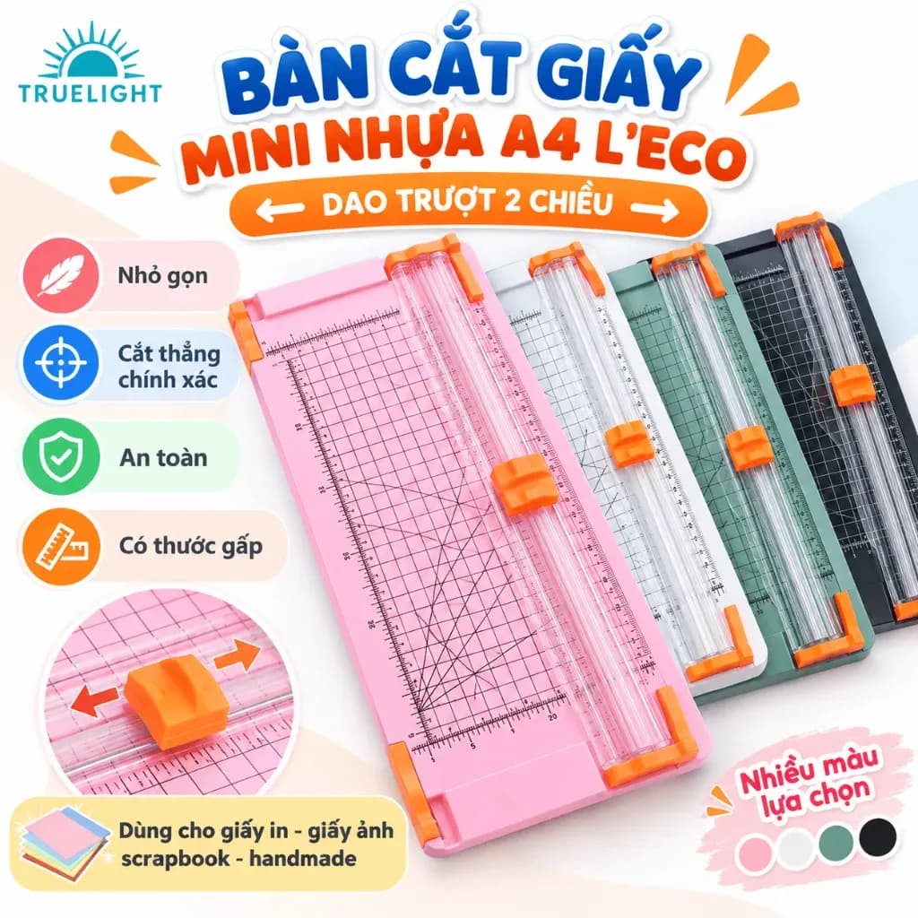 Bàn cắt giấy có thước gấp tiện lợi cho dân văn phòng