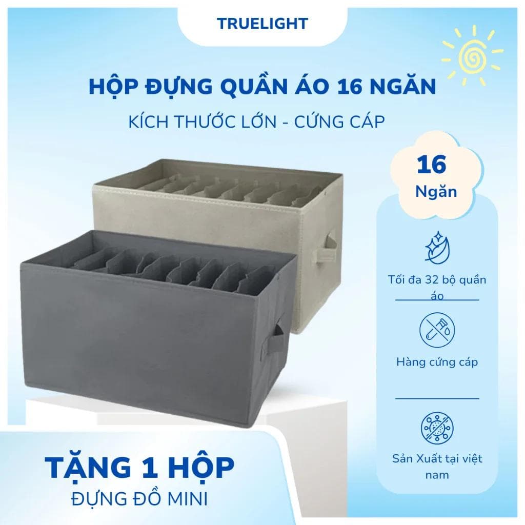 Hộp đựng đồ vải chia ngăn gọn gàng tiện lợi mọi lúc