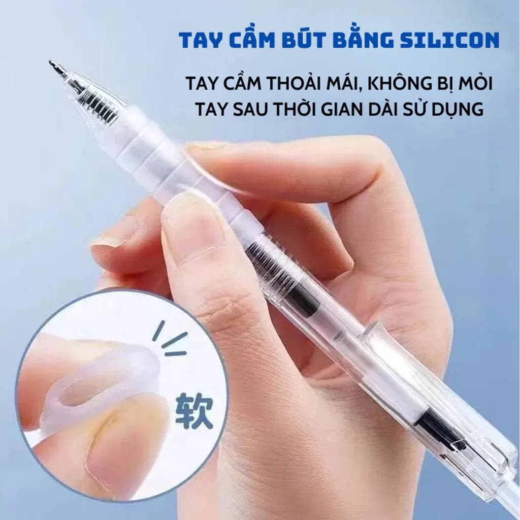 Bút gel có đệm tay giảm mỏi khi viết lâu