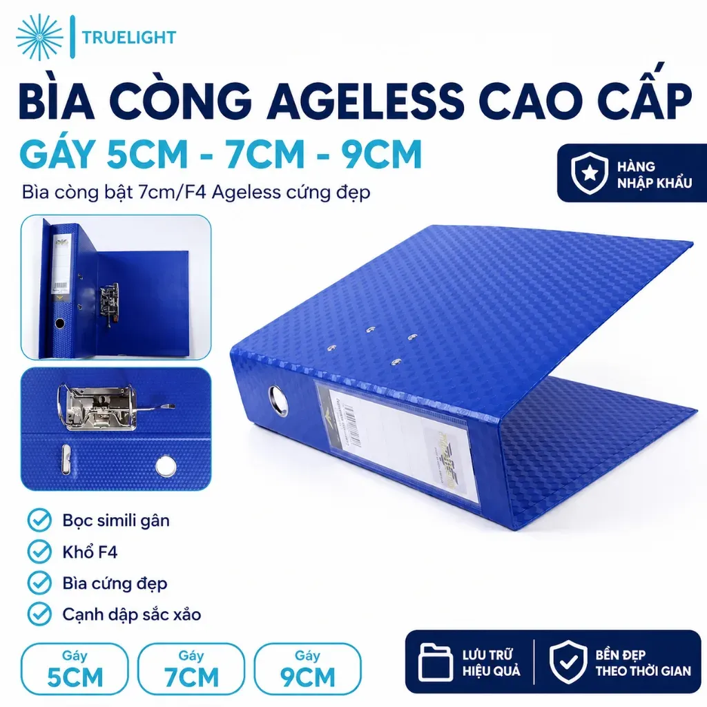 Bìa còng Ageless F4 bọc simili