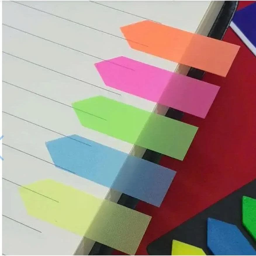 Giấy note nhựa sắc màu sống động dễ nhìn và ghi chú