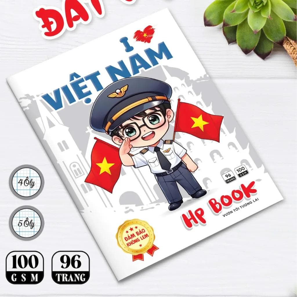Tập viết 4 ô ly học sinh thương hiệu Hiệp Phong uy tín
