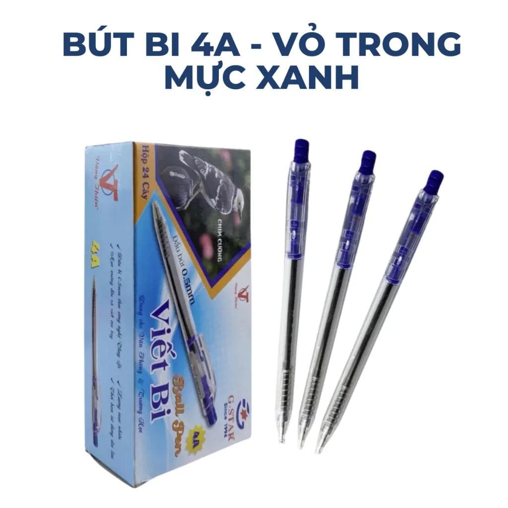 Bút bi Gstar 4A thiết kế đẹp viết mượt mà chuyên nghiệp