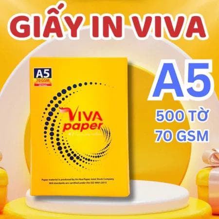 Giấy in A5 Viva chất lượng cao dùng cho văn phòng