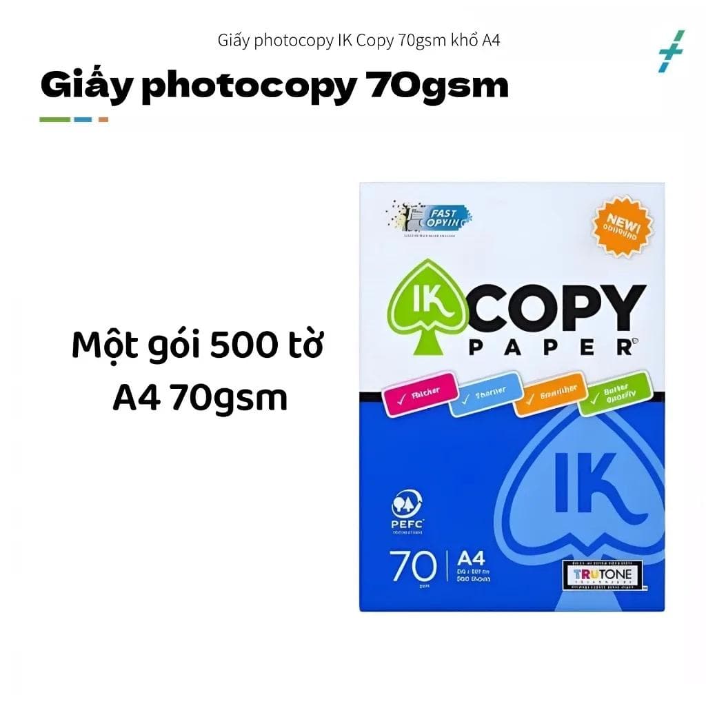 Giấy in văn phòng IK mượt mà phù hợp mọi loại máy