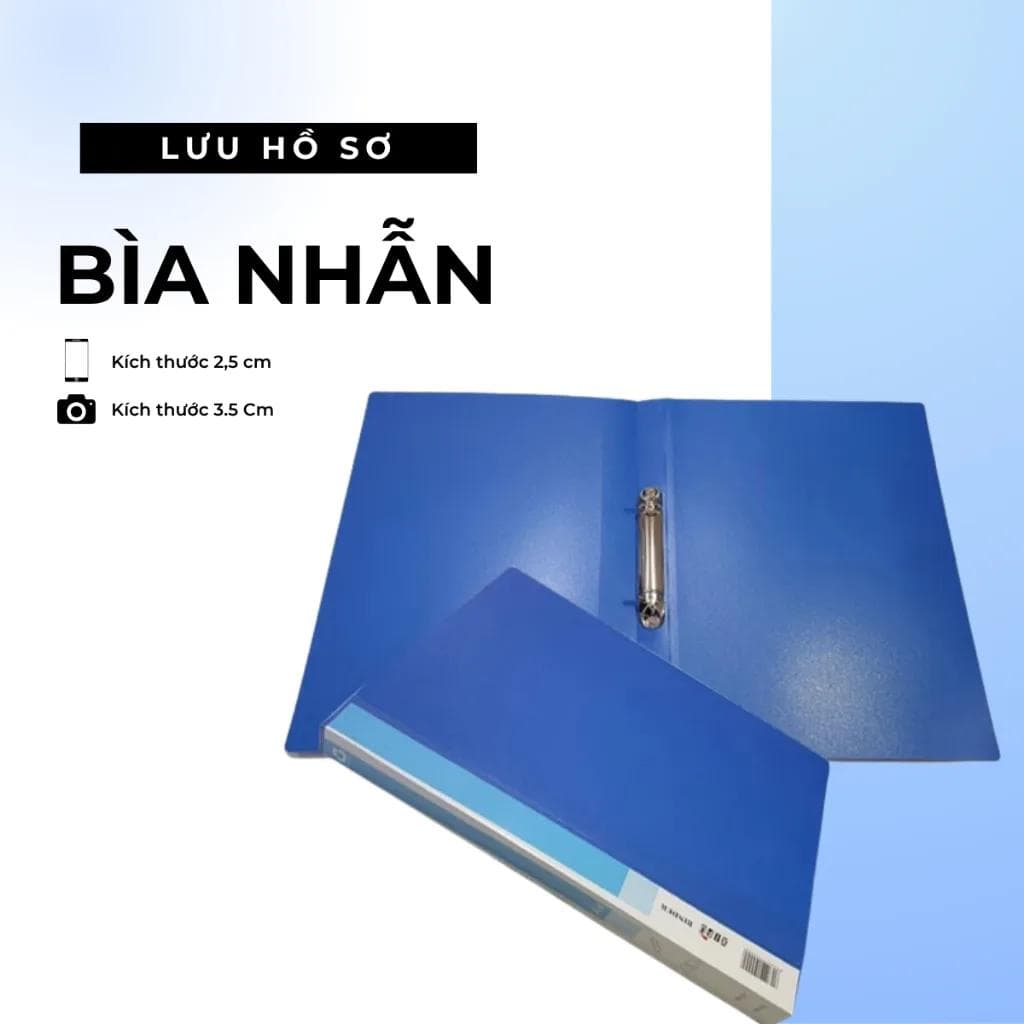 Bìa nhẫn còng lưu trữ tài liệu văn phòng gọn gàng ngăn nắp