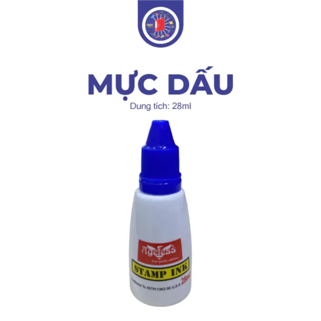 Mực đóng dấu 28ml nhiều màu phù hợp mọi loại con dấu