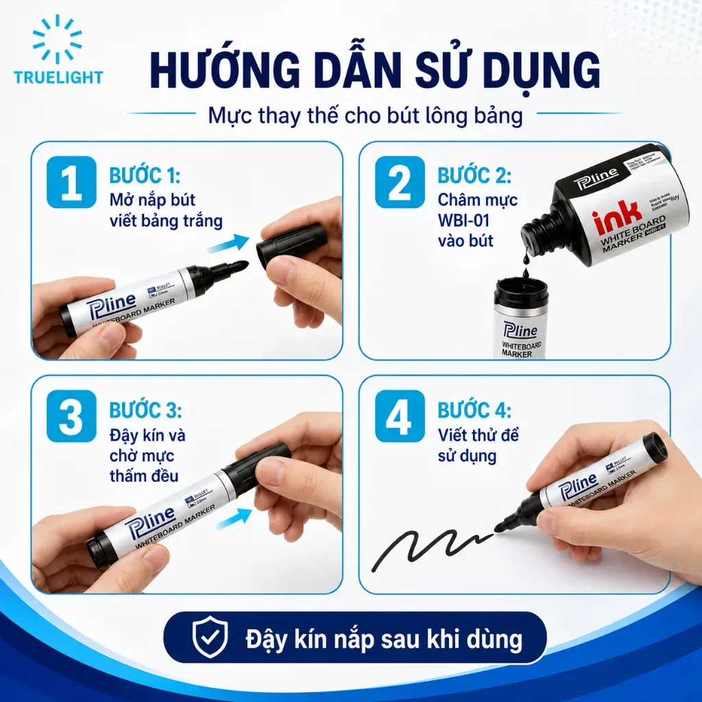 Lọ mực bút viết bảng trắng 20ml