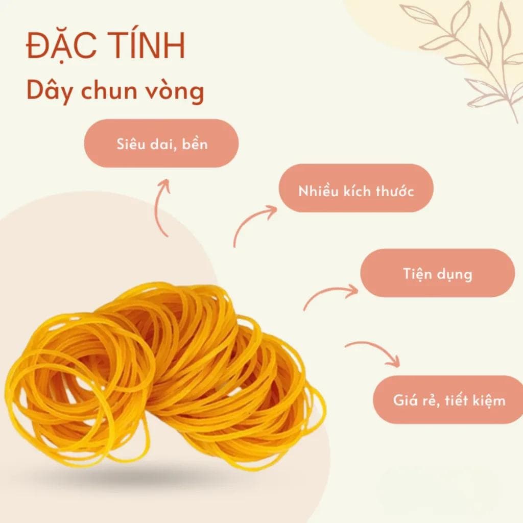 Dây cao su bọc hồ sơ tài liệu gọn gàng ngăn nắp