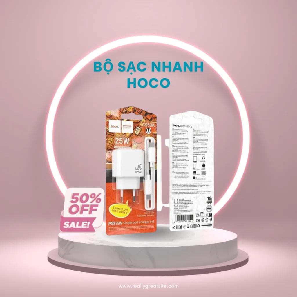 Bộ sạc Hoco CS53A chính hãng sạc nhanh đa thiết bị
