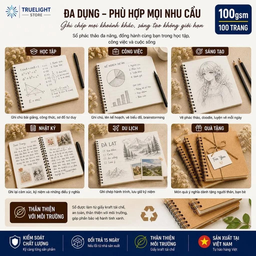 Sketchbook học sinh sinh viên giá tốt chất lượng cao cấp
